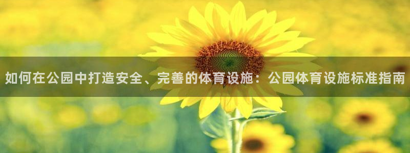 意昂3娱乐平台：如何在公园中打造安全、完善的体育设施