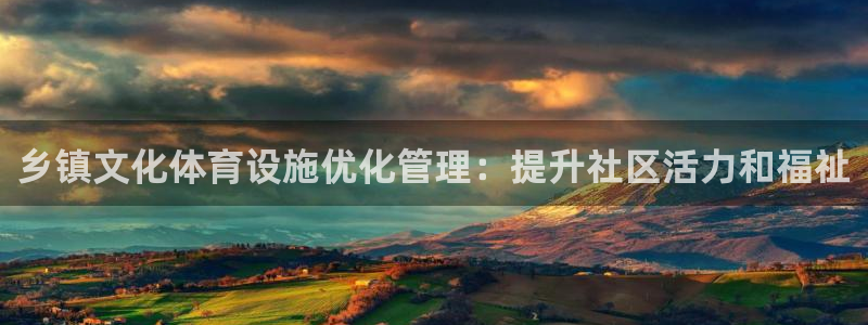 意昂体育3官方客服电话：乡镇文化体育设施优化管理：提